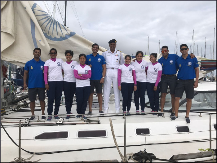 Indian Naval Sailing Vessel Mhadei arrives at Cape Town