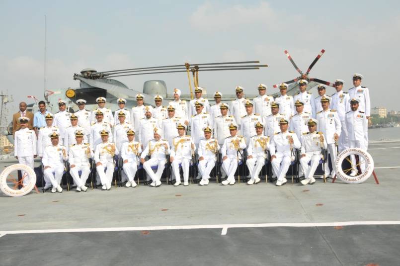 Admiral RK Dhowan, PVSM, AVSM, YSM, ADC , the Chief of the Naval Staff, With the Investiture Ceremony Awardees