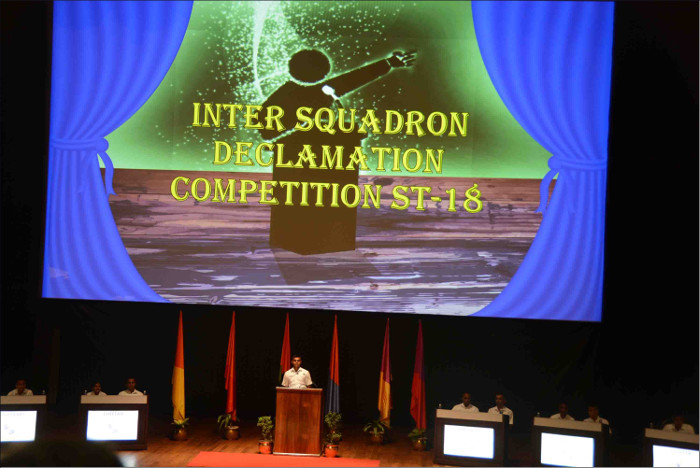 Cheetah Squadron Emerges Victorious in the Inter Squadron Declamation Championship