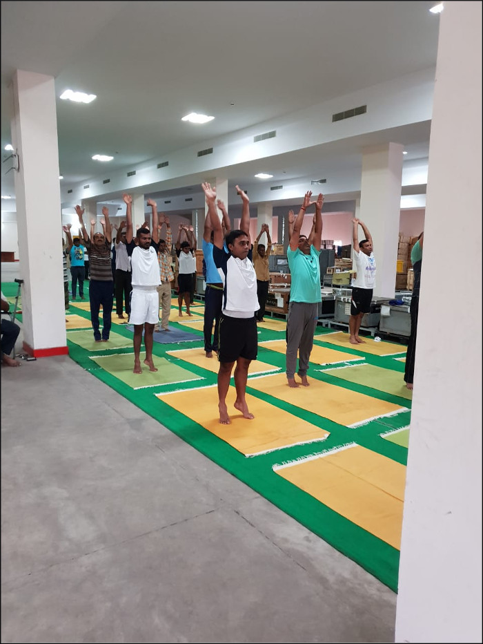 Material Organisation Vishakhapatnam Celebrates 4th International Day of Yoga - 2018