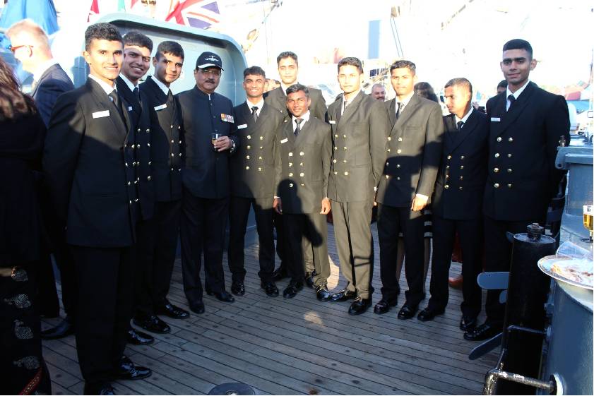 Sea Trainees With Indian Ambassador