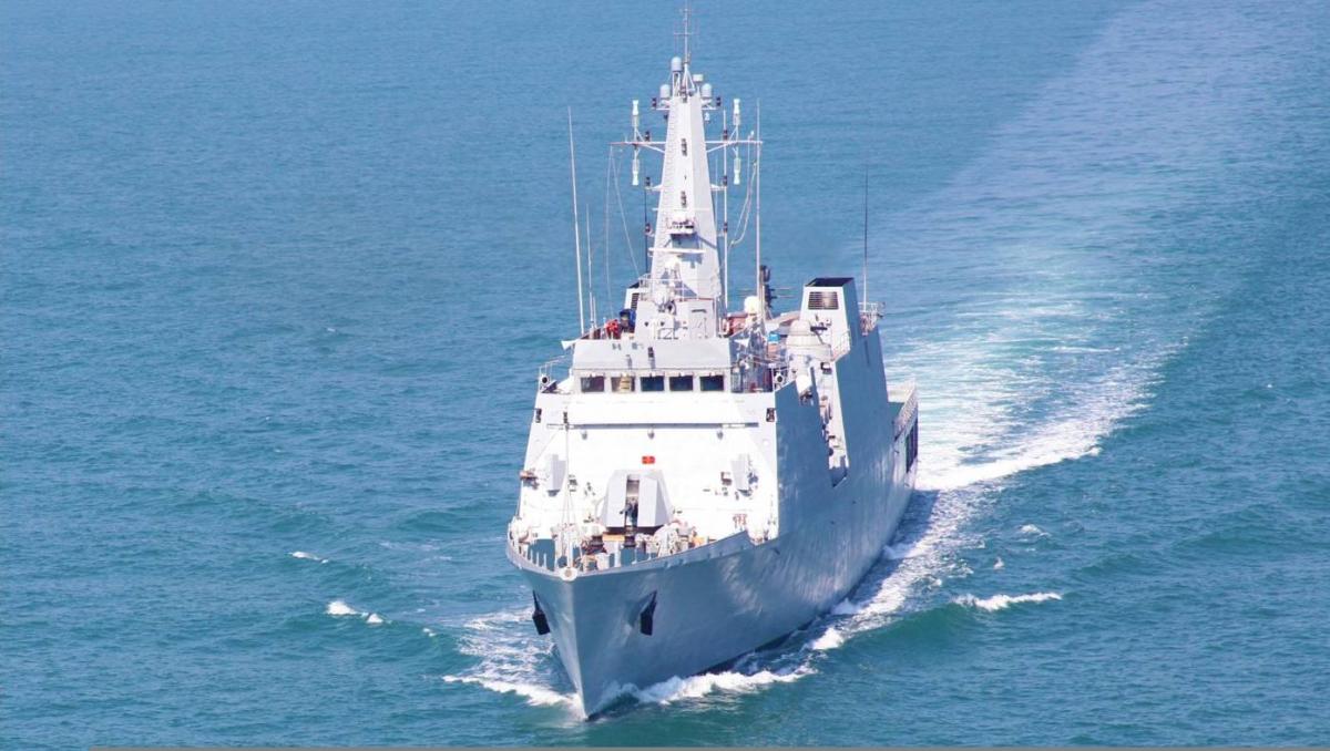 File photo of INS Sumitra during her trials