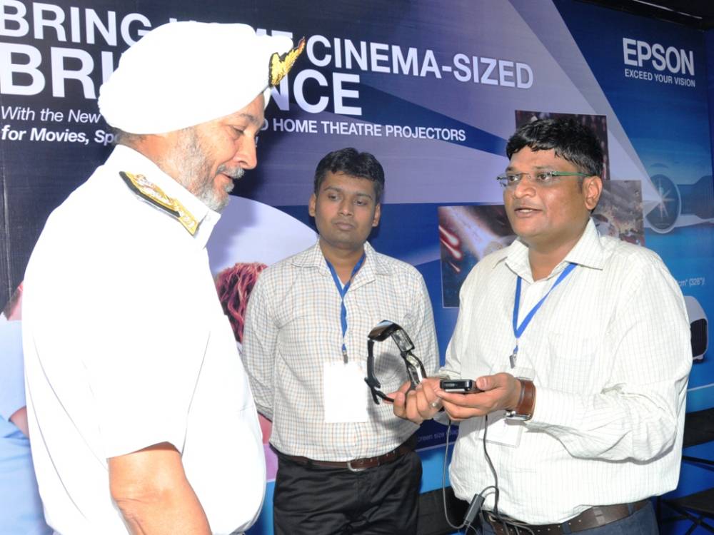 Vice Admiral SPS Cheema visited stalls at exhibition by IT industry