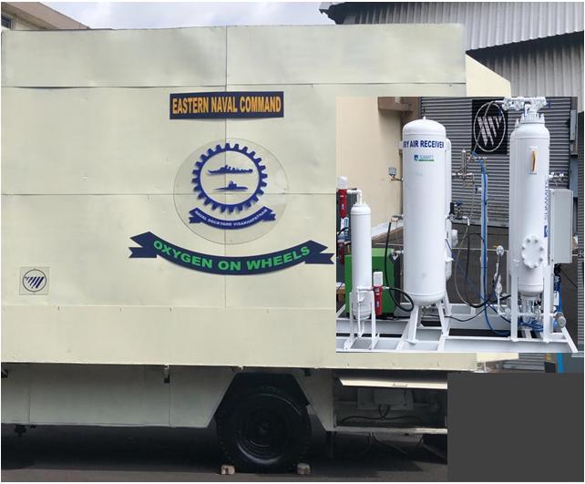 Indian Navy Develops Oxygen Plant on Wheels