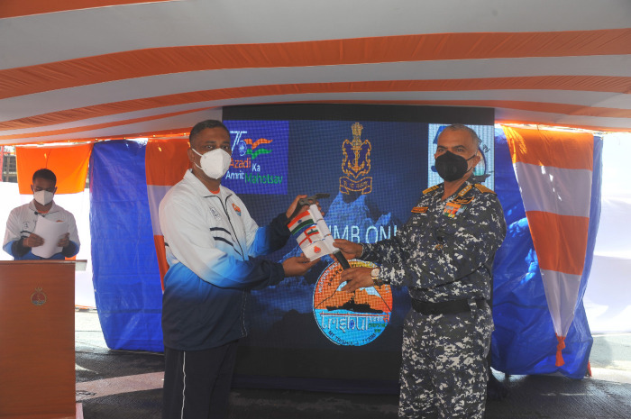 Indian Navy Mountaineering Expedition flagged off from INS Trishul