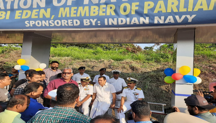 Inauguration of Naval Base Bus Shelter at Kochi