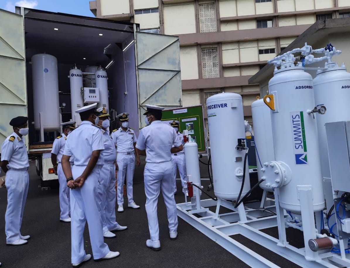 Indian Navy Develops Oxygen Plant on Wheels