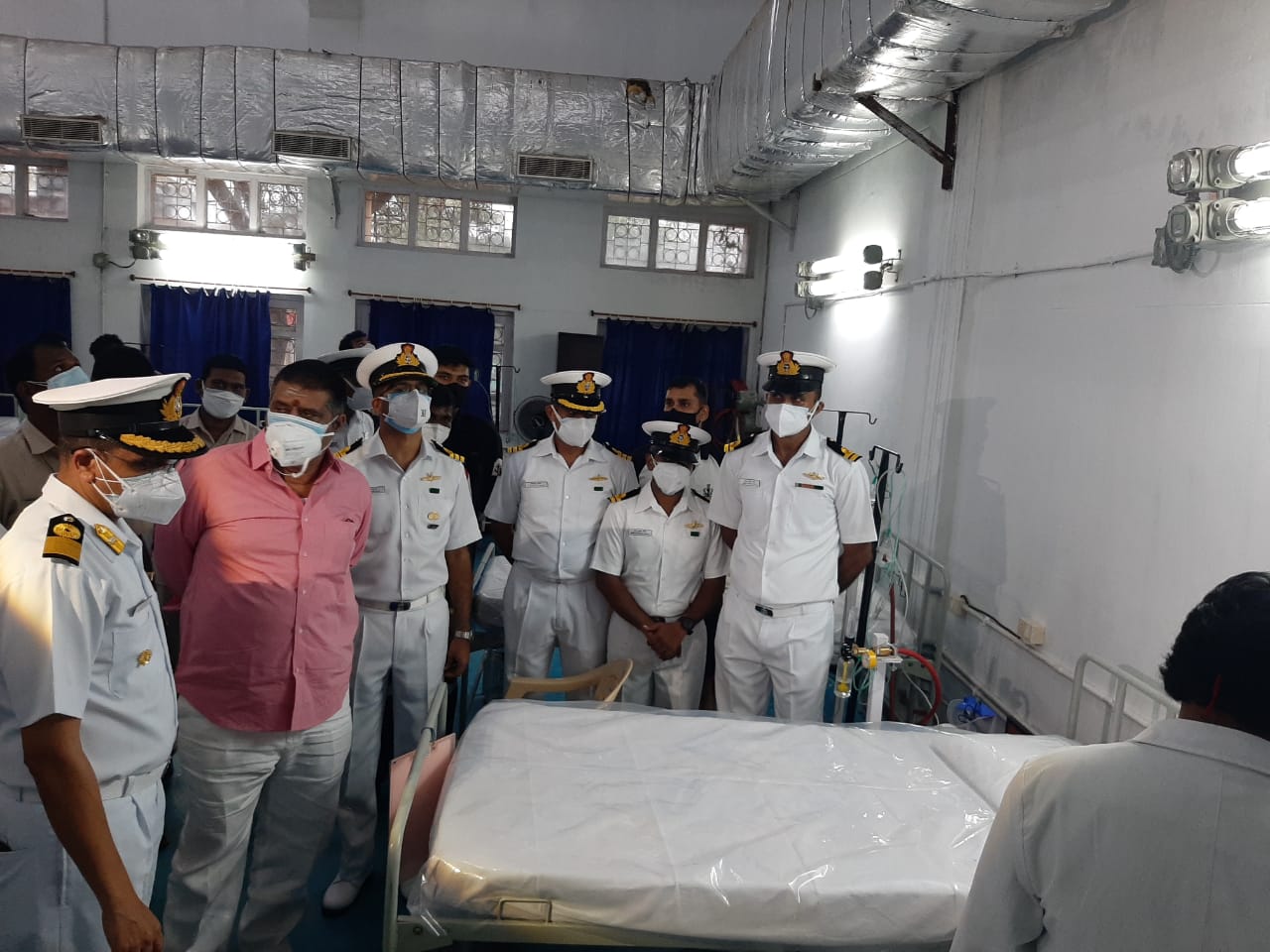Indian Navy Sets Up COVID Care Centre at Bheemunipatnam