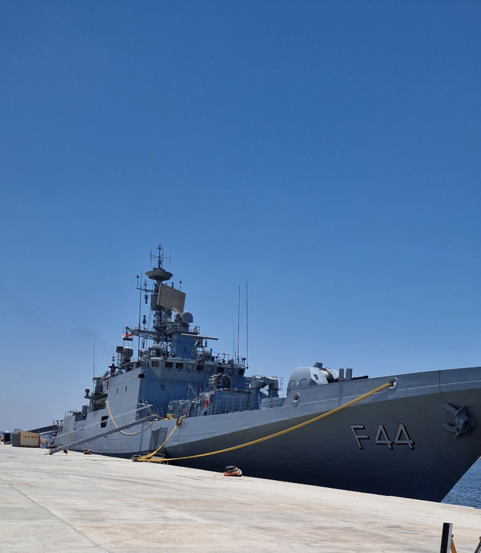 Indian Naval Ship Tabar Reaches Alexandria, Egypt