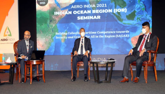 एयरो इंडिया 2021: आईओआर संगोष्ठी क्षेत्र में सभी के लिए सुरक्षा और विकास (सागर) की दिशा में सामूहिक समुंद्री क्षमता का निर्माण