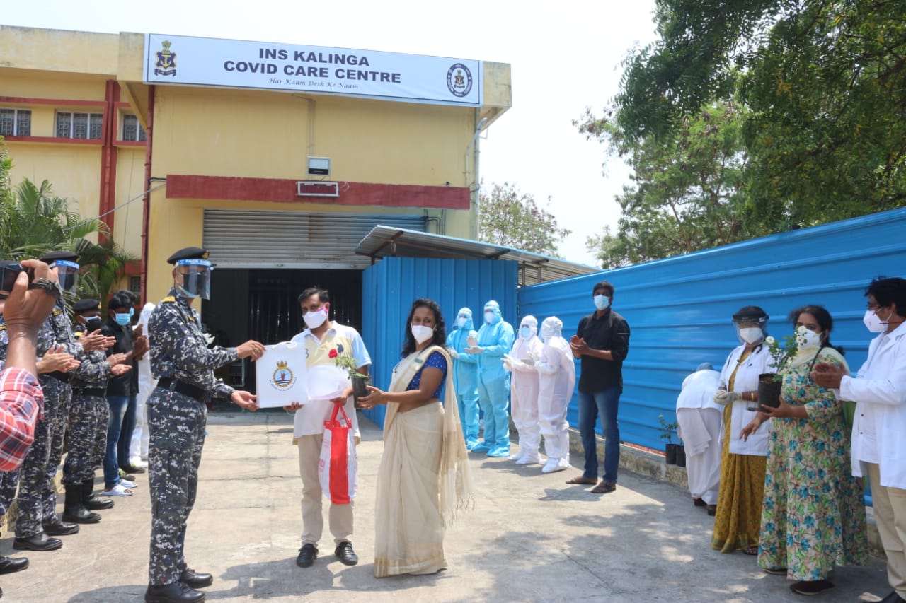 11 Patients Discharged  from INS Kalinga Covid Care Center Post Recovery