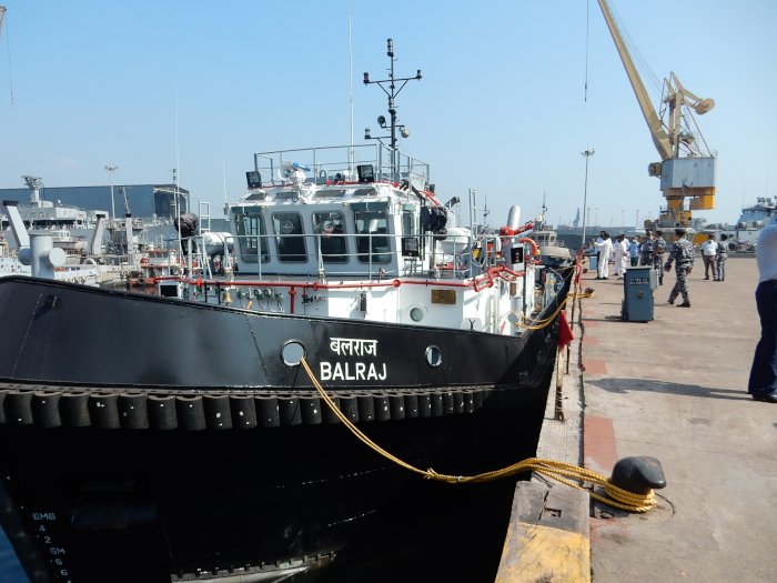 Delivery of 50Ton Bollard Pull Tug “Balraj”  to Naval Dockyard, Visakhapatnam By M/S Hindustan Shipyard Ltd