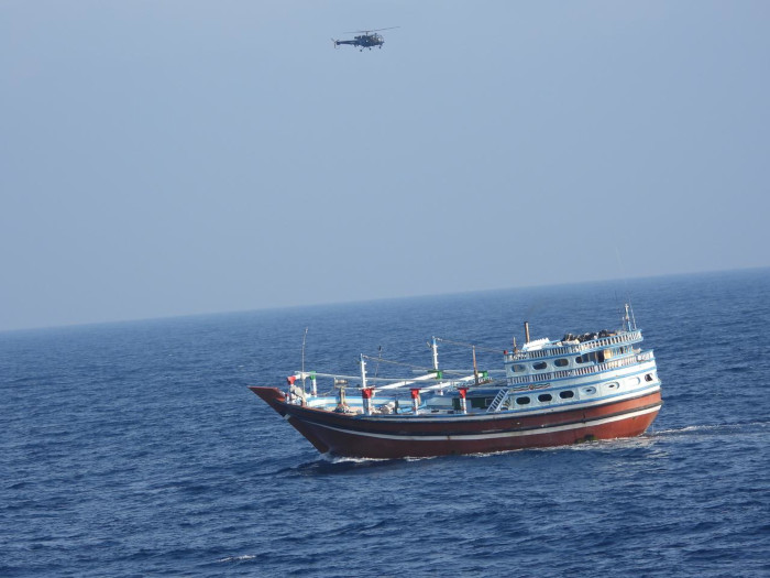 Swift response by Mission Deployed Indian Naval Platforms foil another Piracy attempt along East Coast Of Somalia