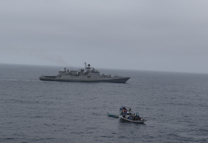 INS Trikand Participation in The Combined Maritime Forces  Focused Operation - Sea Sword 2