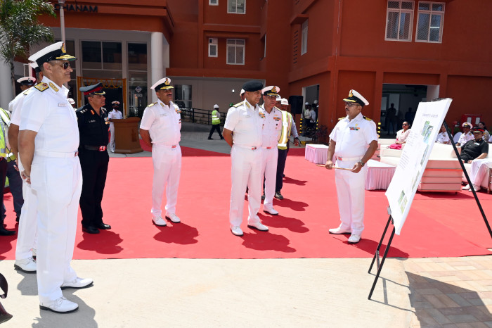 Inauguration of Naval Pier And Residential Accommodations by Admiral R Hari Kumar, Chief of The Naval Staff at Naval Base Karwar as Part of Project Seabird Phase IIA