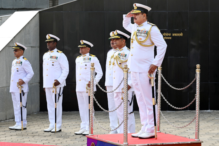 Vice Admiral Vineet McCarty took over as Commandant, Indian Naval Academy, Ezhimala