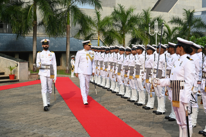 Vice Admiral Vineet McCarty took over as Commandant, Indian Naval Academy, Ezhimala