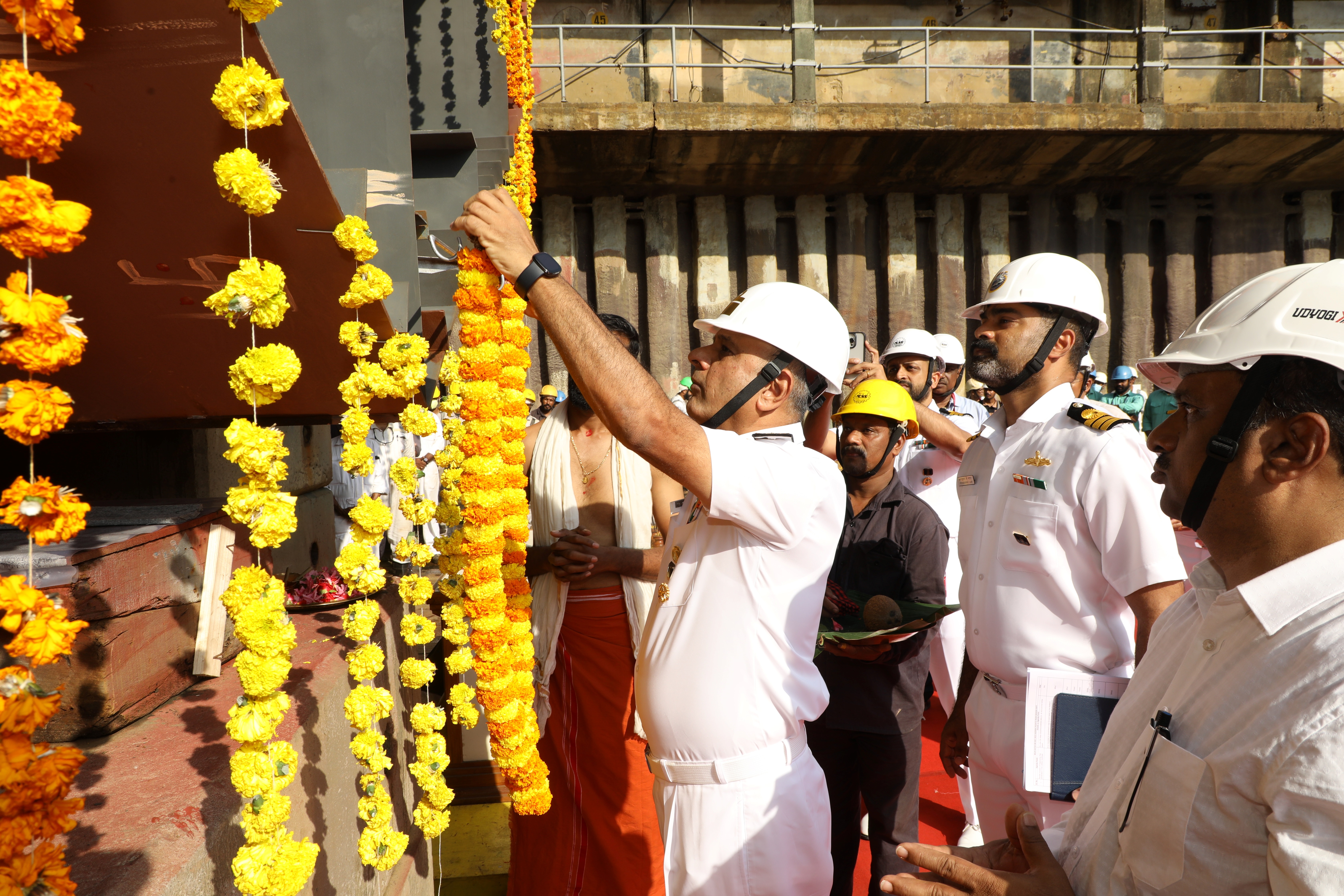 Keel Laying Of Fourth Ship (By 526, Malpe) And Fifth Ship  (By 527, Mulki) Of Asw Swc Project At Csl, Kochi On 08 Dec 23