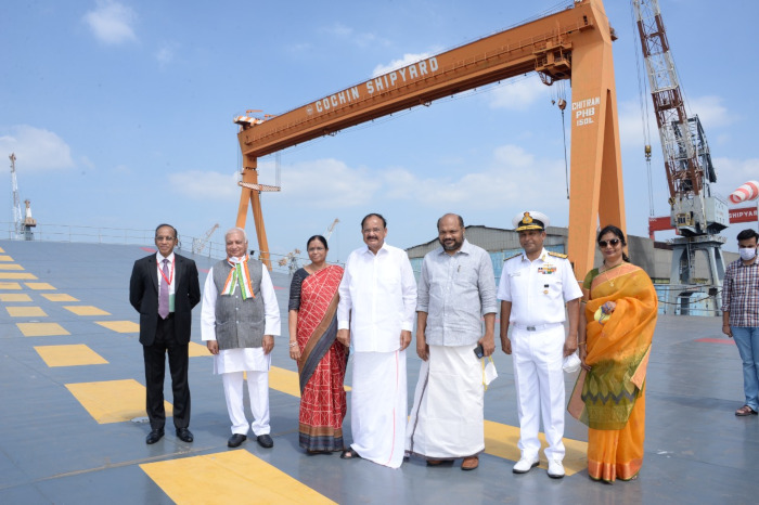 Hon’ble Vice President Visit to IAC (P-71)/ Vikrant 