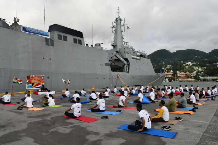 INS Sunayna Participates in 48th National Day of Seychelles