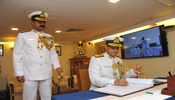 Rear Admiral Sanjay Jasjit Singh Assumes Charge as Western Fleet Commander