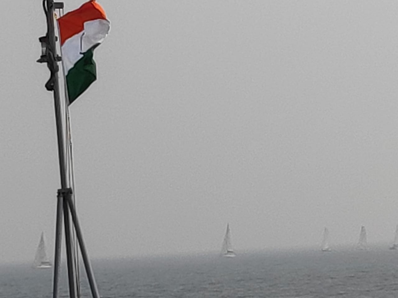Indian Naval Sailing Vessels  (INSVs) In President's Fleet Review 2022