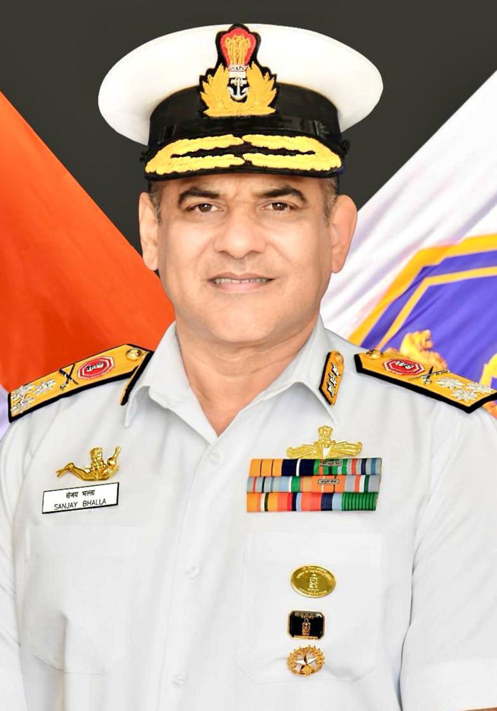 Vice Admiral Sanjay Bhalla, AVSM, NM Assumes Charge as The Chief of Personnel of Indian Navy