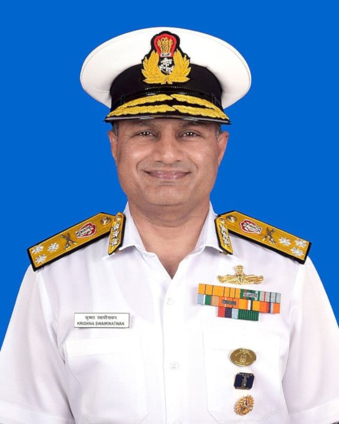Vice Admiral Krishna Swaminathan AVSM VSM assumes charge as Chief of Personnel Indian Navy