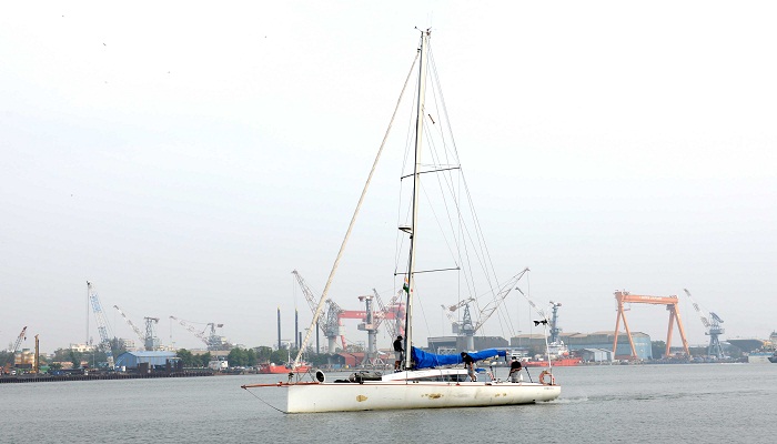कोच्चि से अदरोथ  तक एसएनसी नौकायन अभियान