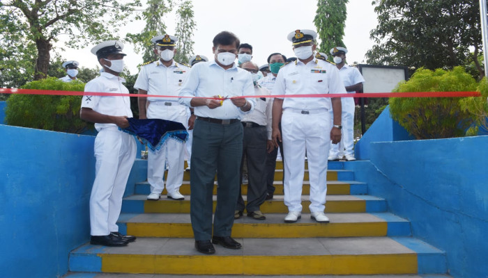150 Bed Covid Care Centre Established by Indian Navy at Khurda District in Odisha