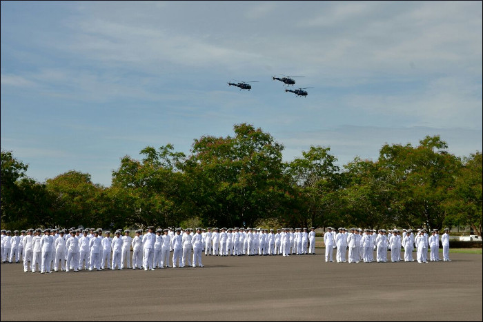 Passing Out Parade Held at Naval Air Station, Rajali