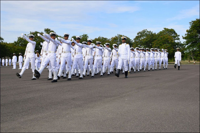 Passing Out Parade Held at Naval Air Station, Rajali