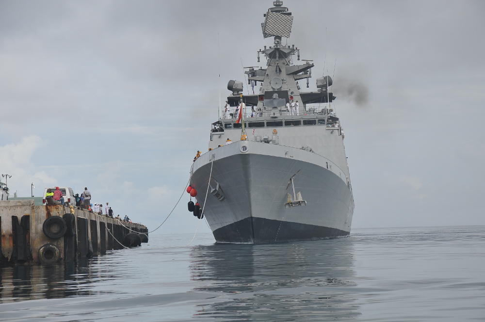 Visit of Indian Warship to Port Majuro, Marshall Islands