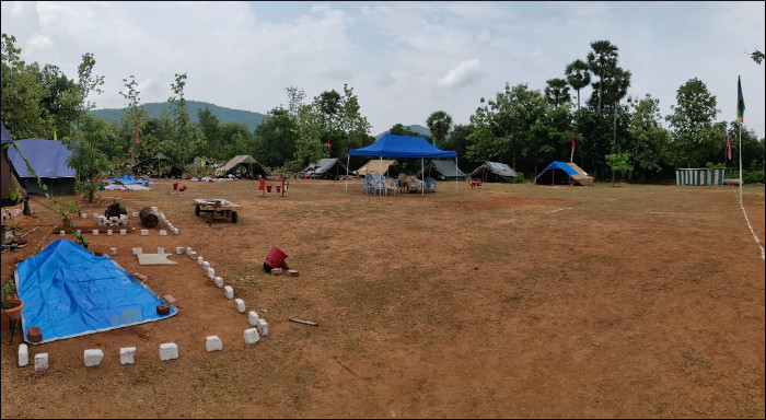 Outdoor Camp Conducted at INS Satvahana, Tatipudi