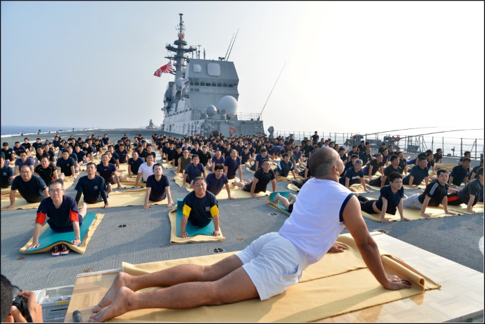 Eastern Fleet ships Celebrate 4th International Day of Yoga - 2018