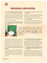 Selfless and giving - Surg Cdr Vinny Wilson