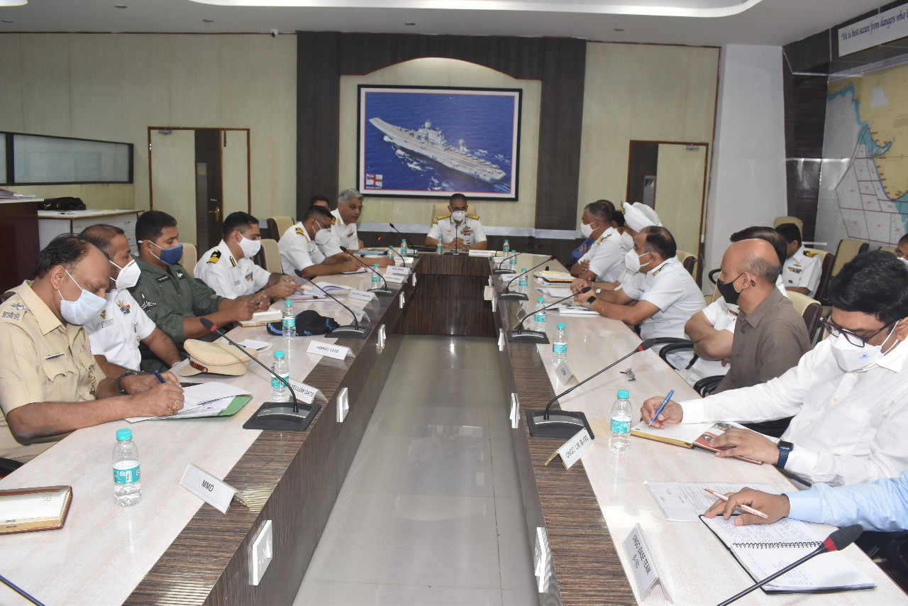 Western Naval Command Conducts offshore Security Exercise Prasthan