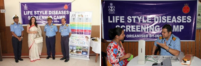 Lifestyle Diseases Screening Camp at NSB-I, Chanakya Puri on 19 Jun 15